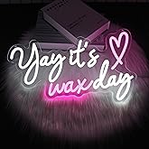 Neon Sign Led Neon Lights Neon Signs for Wall Decor USB Powered Led Neon Signs for Room Decoration (Wax Day)