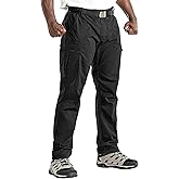 Men’s Tactical Pants Ripstop Waterproof Cargo Work Pants 8 Pockets for Hiking Woking Safari Construction Pants