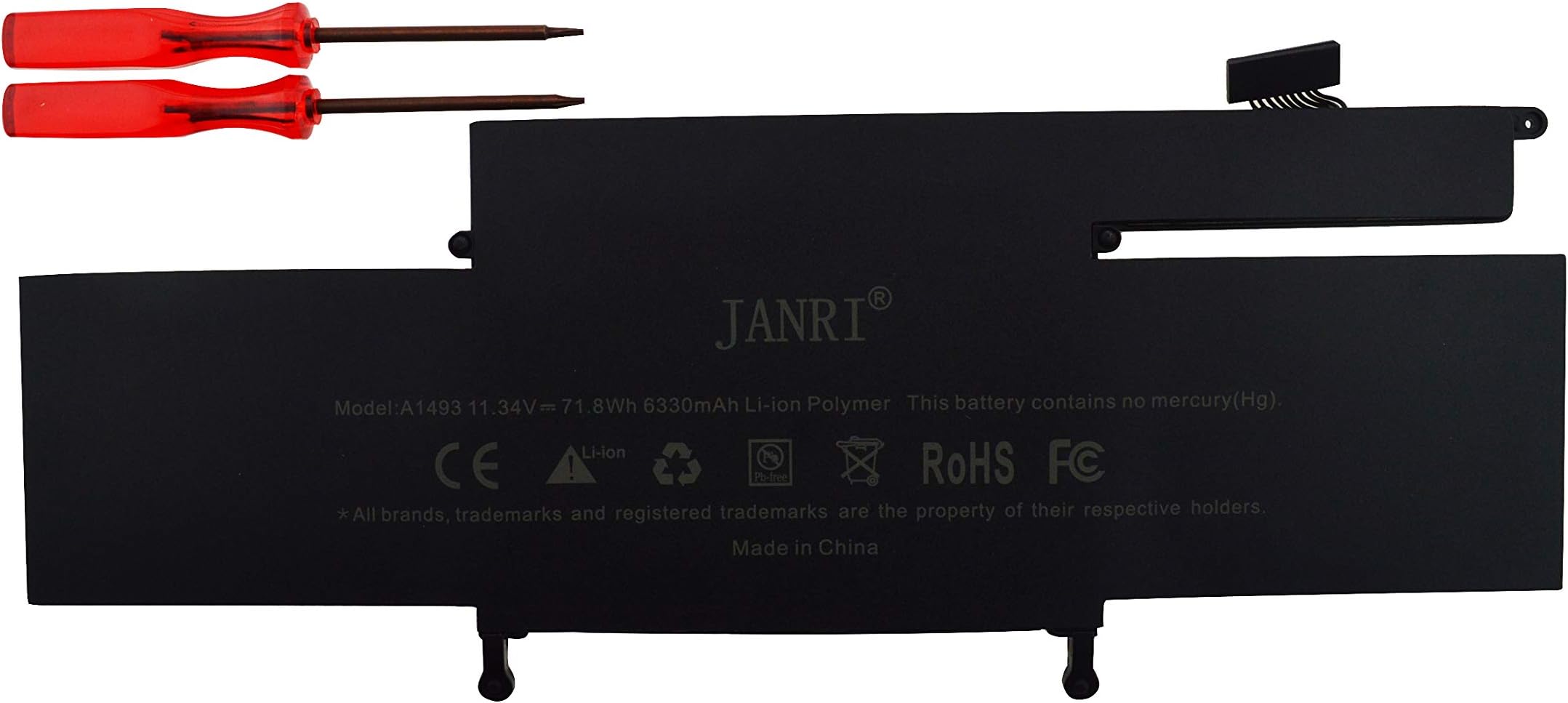 JANRI Replacement Laptop Battery for MacBook Pro 13" inch Retina A1493 A1502 (Only for Late 2013, Mid 2014 Version),fit ME864LL/A ME866LL/A ME866LL/A MGX72LL/A MGX92LL/A MGX92LL/A
