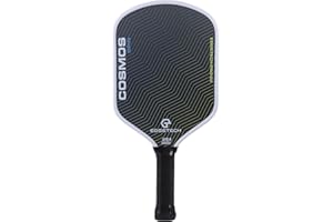 Cosmos Spin | Edgetech Pickleball 16mm Paddle | Dual Layer Surface - Titanium Weave Base - T700 Raw Carbon Fiber Surface | Or