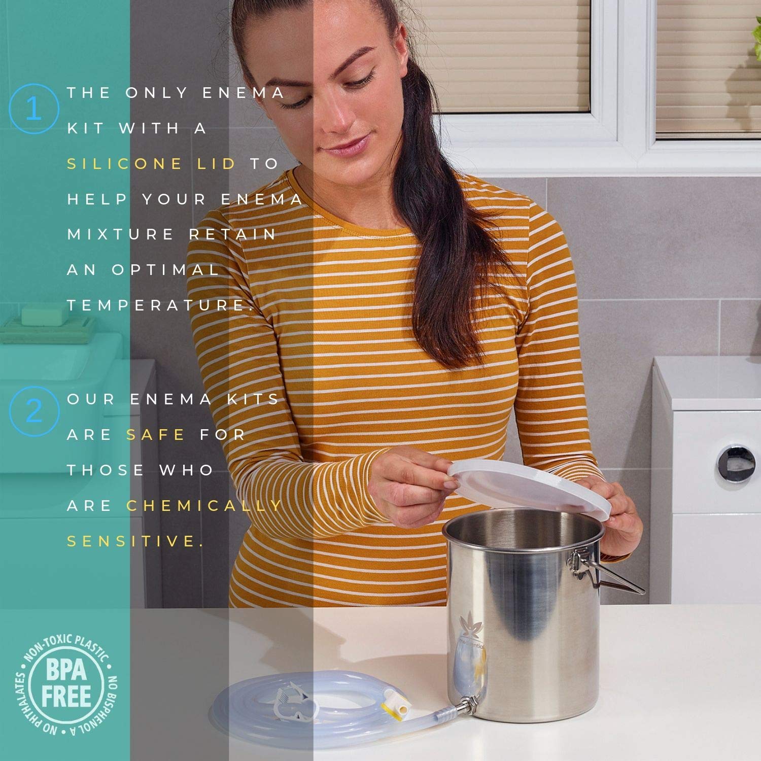 Medisential Enema Kit Suitable for Coffee, Water and Gerson Therapy