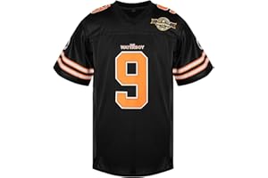 Dekeke Men's #9 Bobby 50th Anniversary Mud Dogs Bourbon Bowl Boucher Movie Football Jersey Stitched