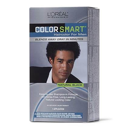 Amazon Com Loreal Color Smart Haircolor For Men Natural Black