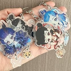 Cute Movie Ne Zha 2 Acrylic Keychain Aoguang