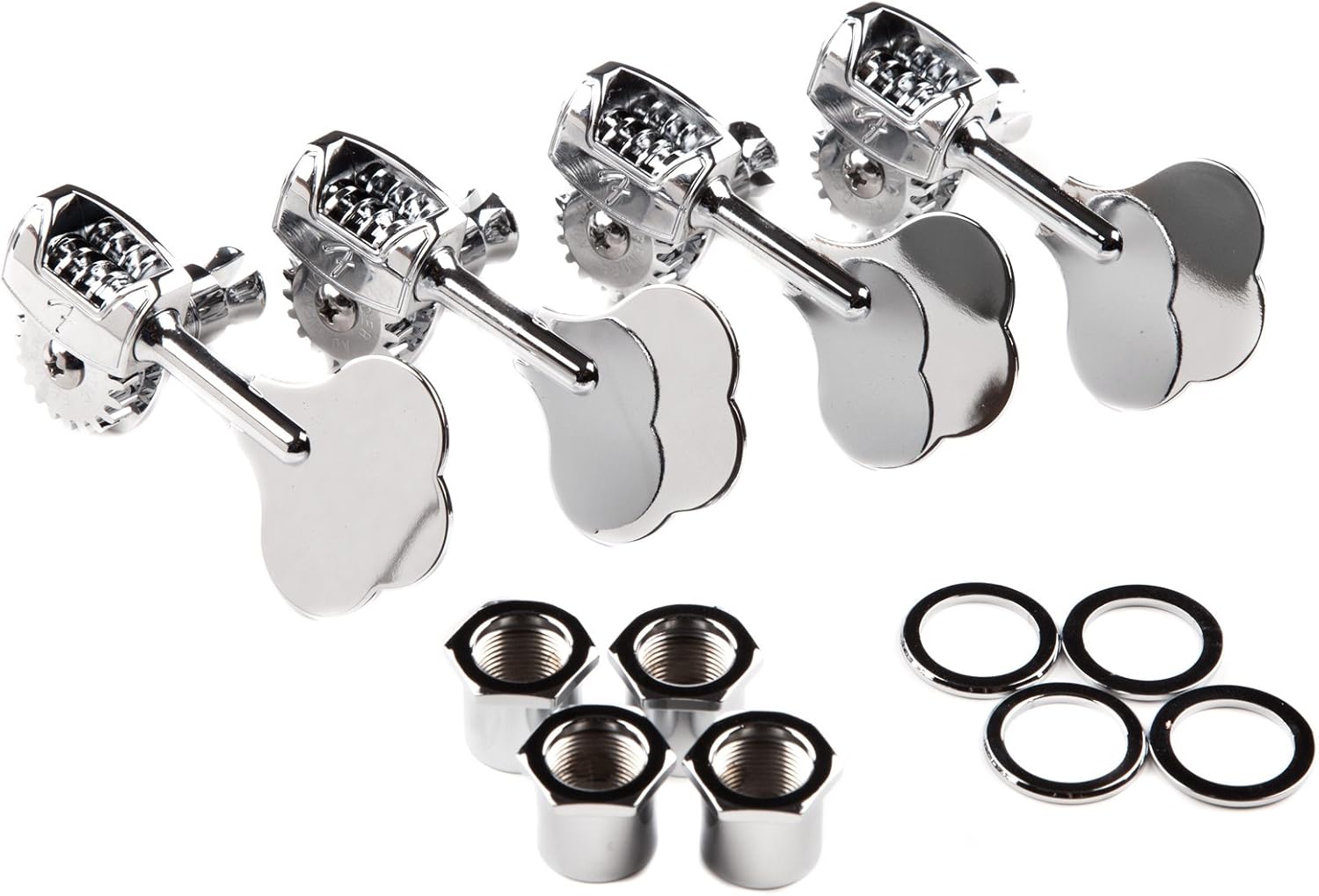Fender American Standard/Deluxe Bass Guitar Tuners RH Set, Chrome Musical Instruments