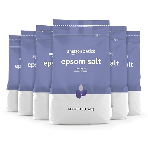 AMAZON BASICS EPSOM SALT SOAKING AID, LAVENDER SCENTED,...