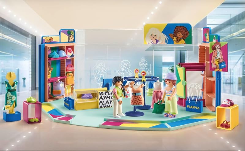 71534 Boutique de vêtements - MyLife - Comprend Trois Personnages, Une Caisse, Une vitrine et des Accessoires - Dès 5 Ans