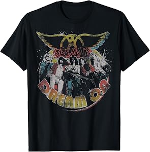 Aerosmith Dream On Portrait Rock Music Tees and T Shirts for Men and Women