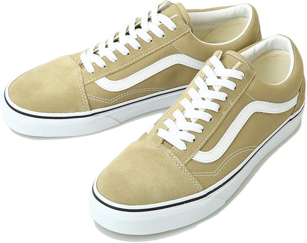 Amazon バンズ クラシック Old Skool ベージュ 24cm Vans Classics バンズ クラシック レディース
