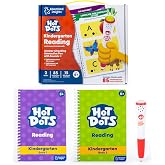 Educational Insights Hot Dots Kindergarten Reading Set | Kindergarten Workbooks Age 5-6, Learn to Read Books, Set of 2 Workbooks for Kindergarteners, Includes Interactive Pen