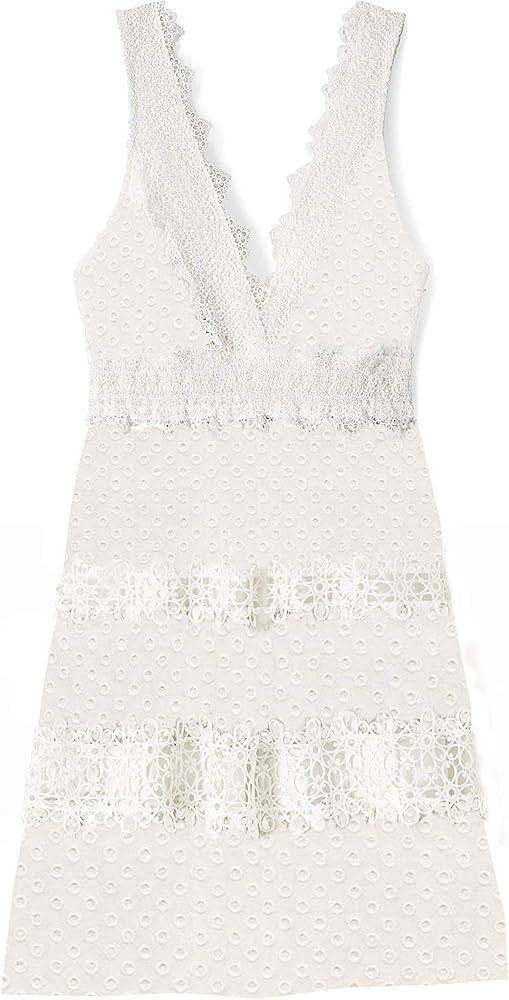 tahari white lace dress