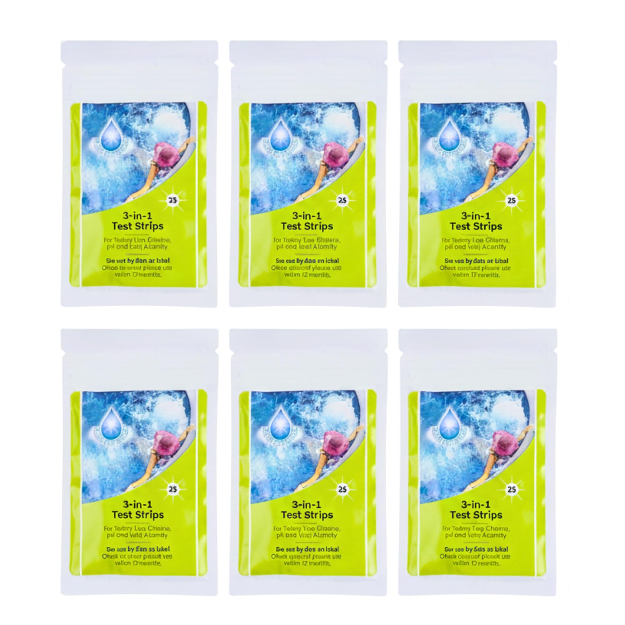 Hot Tub Test Strips, 150 Strips for Hot Tubs, Spa, Pool Water Testing Kit Accurate 3 in 1 Quick Dip Tester 3 in 1 for pH,Total Alkalinity,Free Chlorine and Bromine