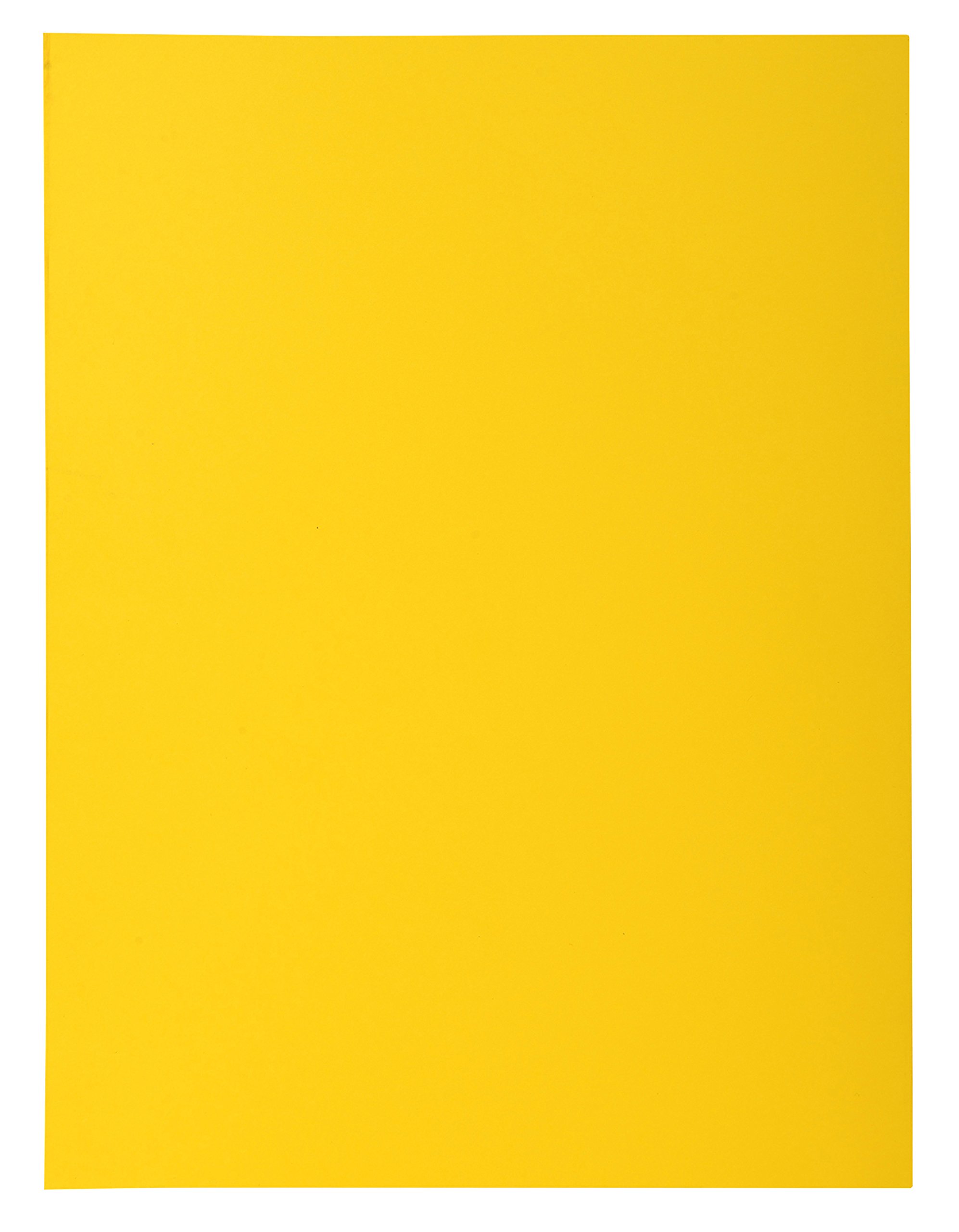 Exacompta - Ref 218011E - Rocks Collection - 1-Flap Folder - 240 x 320mm in Size, Suitable for A4 Documents, 210gsm Material, Single Fold-Over Flap - Lemon Yellow (Pack of 50)