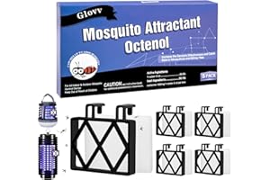 GLOVV 5 Lures Mosquito Attractant Bait Refill Cartridge with Hanging Hook for Bug Zappers, Fruit Fly Traps for Indoors Outdoor to Trap and Increase Catch Rates