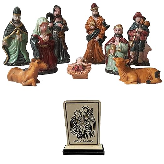 Buy Salvus App SOLUTIONS® 9 Piece Christmas Nativity Crib Set