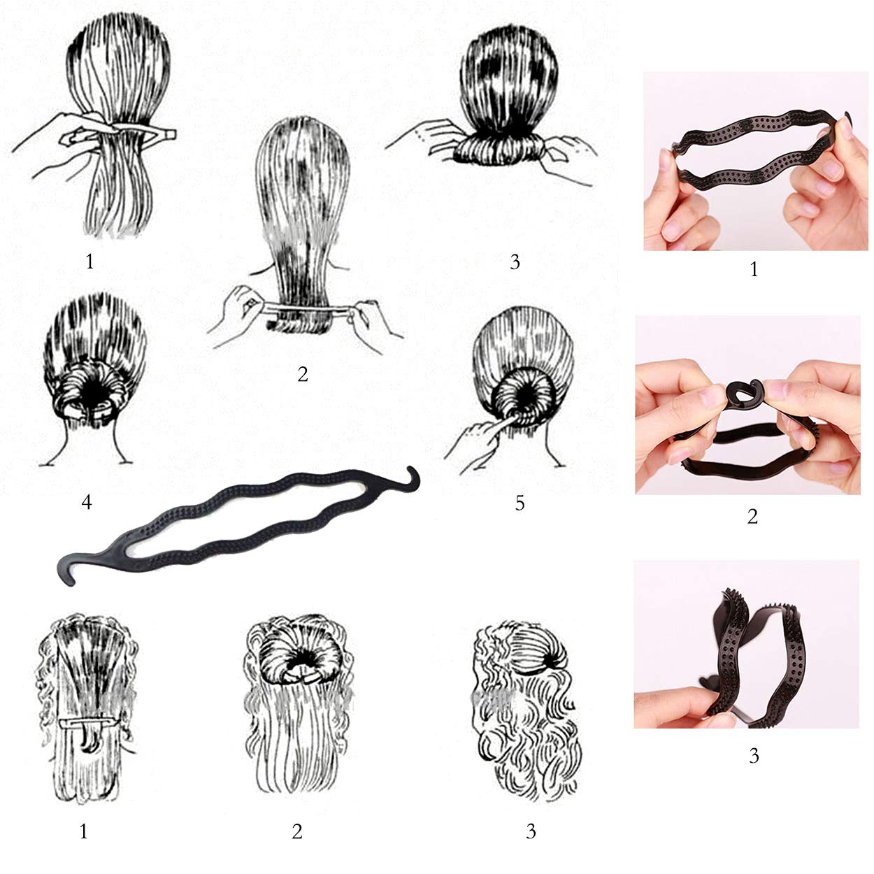 Topsy Tail Hair Styling Tool ，Hair braiding tool, Hair Styling Accessory ，Ponytail Styling Tool ，Hair Styling Tool，Hair Accessories，Hair Styling Set Kit，Pony Tail Hair Accessories， : Beauty