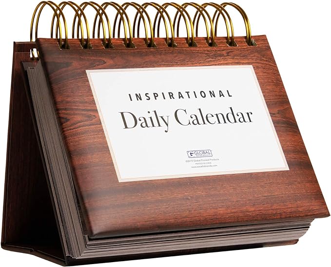 Motivational & Inspirational Perpetual Daily Flip Calendar with Self