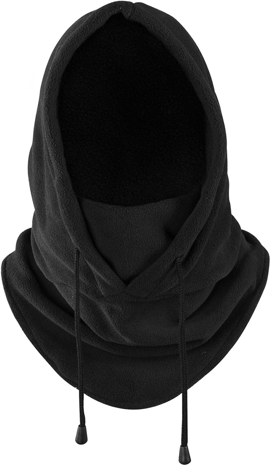 Balaclava Heavyweight Fleece Cold Weather Face Neck Mask (Black): Clothing