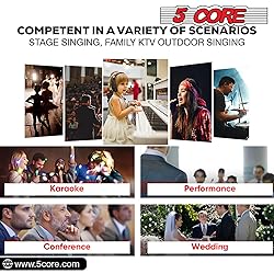 5 CORE Microphone Pair XLR Dynamic Mic Karaoke