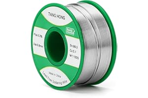 TANG HONG Lead Free Solder Wire,0.8mm Rosin Core Solder,Sn99.3 Cu0.7,for Electronic Repairs,100g Lead Free Solder