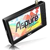 Aspure Pocket 5 Inch Portable Digital ATSC TFT HD Screen Freeview LED Mini TV with USB,TF Card Input.Built-in Recharge Batter