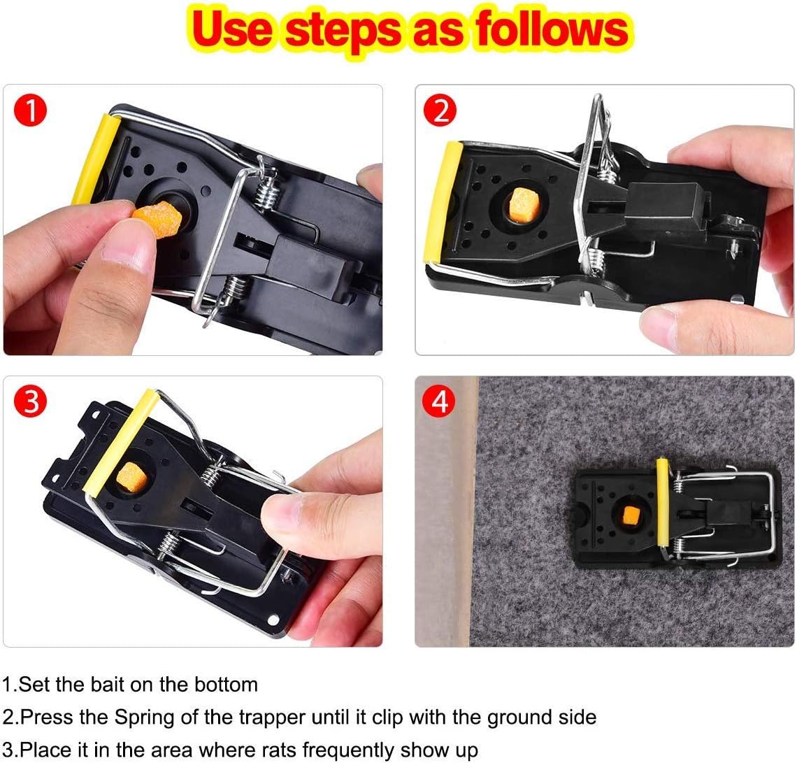 Authenzo Mouse Trap SX-5006 Mice Trap That Work Human Power Mouse Killer Mouse Catcher Quick Effective Sanitary Safe for Families and Pet 6 Pack : Garden & Outdoor