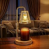 Glimra Candle Warmer Lamp, Electric Timer and Dimmable, for Jar Candles | Adjustable Candle Warmer Birthday Gifts,for Mom Women Friend Sister,Office Apartment Dorm Room Home Decor Amber