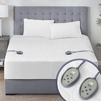 Amazon.com: Sunbeam Polyester Wi-Fi Connected Mattress Pad, Electric Blanket,  10 Heat Settings, Full Size : Home u0026 Kitchen
