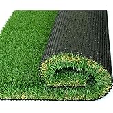 Luxurious Artificial Grass Turf Rug 2x8ft, 1.77 Inch High Dense Ultra Thick Synthetic Grass Indoor Outdoor Garden Landscape Patio Fake Faux Grass Rug Mat, Durable PU Backing with Drainage Holes