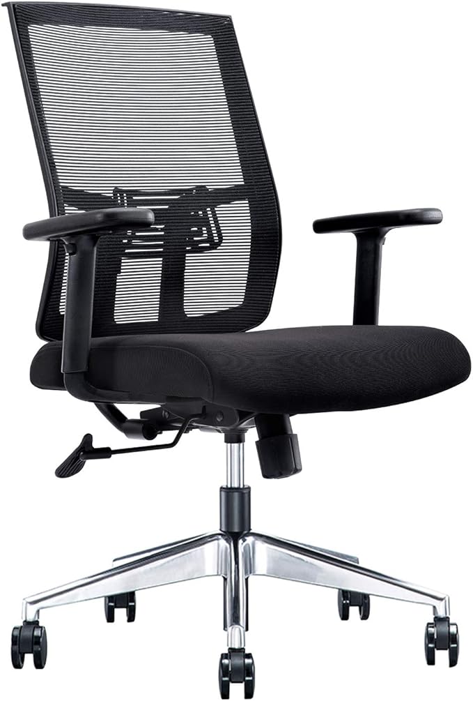 SVITA Premium Office Chair Black Ergonomic Height Adjustable Desk Chair