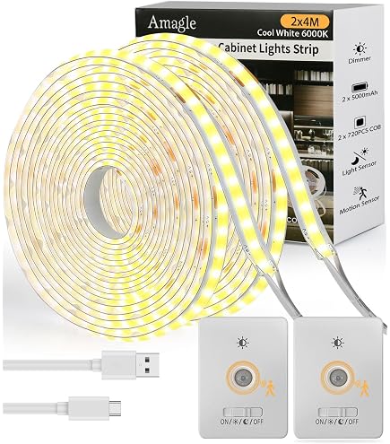 Brilluxa Stair Light Controller, LED Motion Sensor Step Lighting System, Human Body Induction Smart Stairway Controller Kit for Automatic Indoor