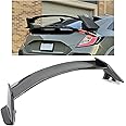 KUAFU Rear Trunk Spoiler Compatible with 2016-2021 Honda Civic Hatchback Type-R Style Car Trunk Spoiler Lip, Tail Wing Spoiler Wing Decoration, Rear Trunk Lip ABS Plastic Carbon Fiber Color