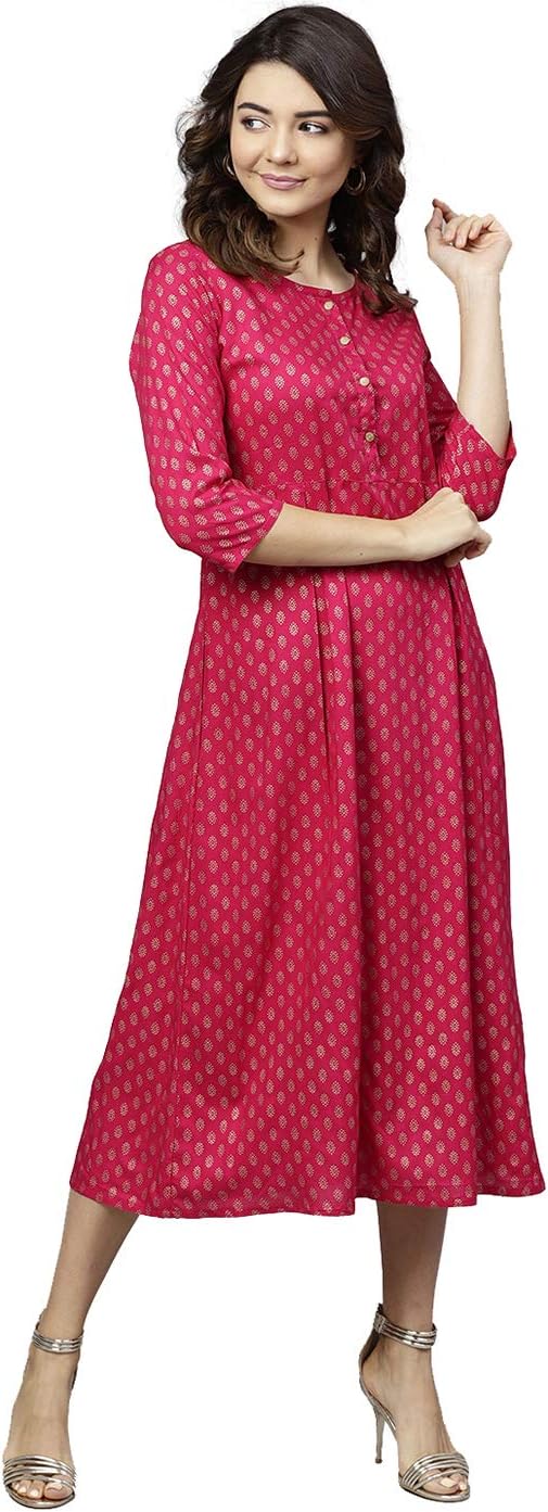 Jaipur Kurti Synthetic a-line Dress
