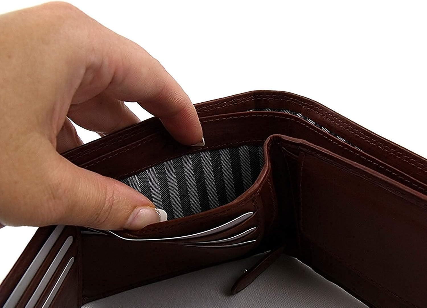 Mens Soft Tan Leather Wallet - Image 5