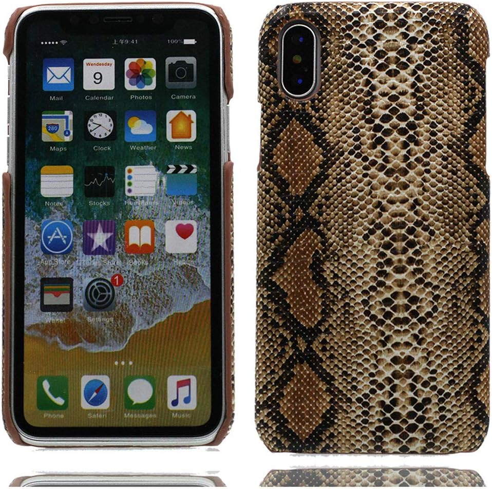 EarthNanLiuPowerTu Case for iPhone XR, Special luxury crocodile snakeskin print ultra-thin TPU super fiber back cover Boys Men case for iPhone XR 6.1" - Yellow Skin
