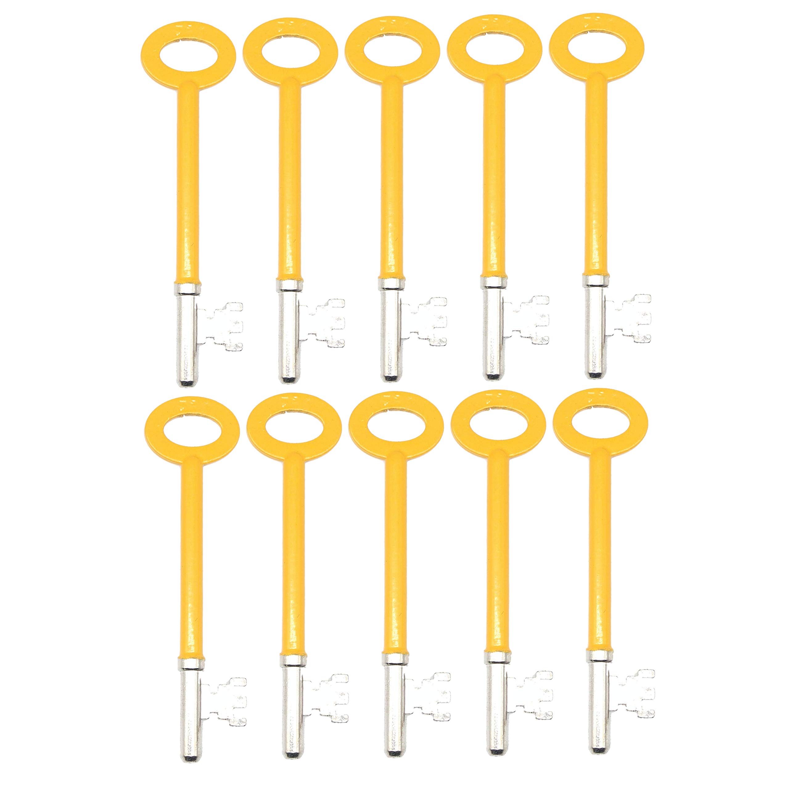 FBL Fire Brigade FB1 Key for FB1 Mortice Deadlock Hi Vis Yellow Pack of 10 (10)