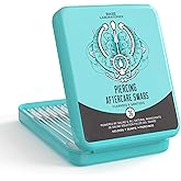 Base Labs Keloid Bump Removal Gel Swabs | Piercing Aftercare Gel Swabs for Piercing Bump Treatment | Medicated Piercing Cleaner Saline Solution for Ear, Nose, Belly, Body Piercings | 36 Swabs