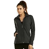 Sofra Women's Polar Fleece Full Zip Up Winter Jacket