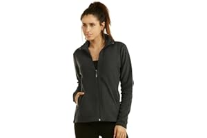 Sofra Women's Polar Fleece Full Zip Up Winter Jacket