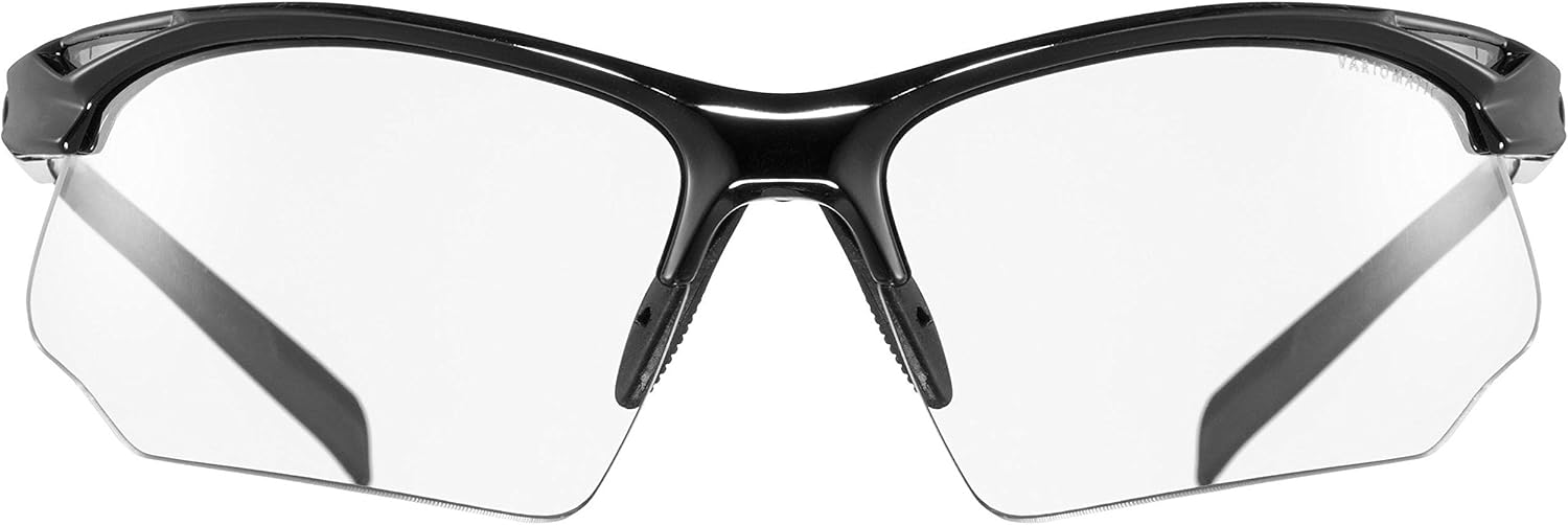 uvex Sportstyle 802 V - Sports Sunglasses for Men and Women - Self-Tinting Lenses - Anti-Fog Technology - Black/Smoke - One Size - Image 3