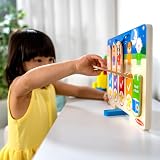 Melissa & Doug Wooden Daily Routines Chart Double-Sided Interactive Board Kids view 7