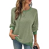 SHEWIN Women Color Block Patchwork Sweatshirt 2025 Fall Pullover Oversized Tops