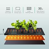 LUXBIRD 2 Pack Seedling Heat Mats with Digital Thermostat, 10" x 20.75" view 6