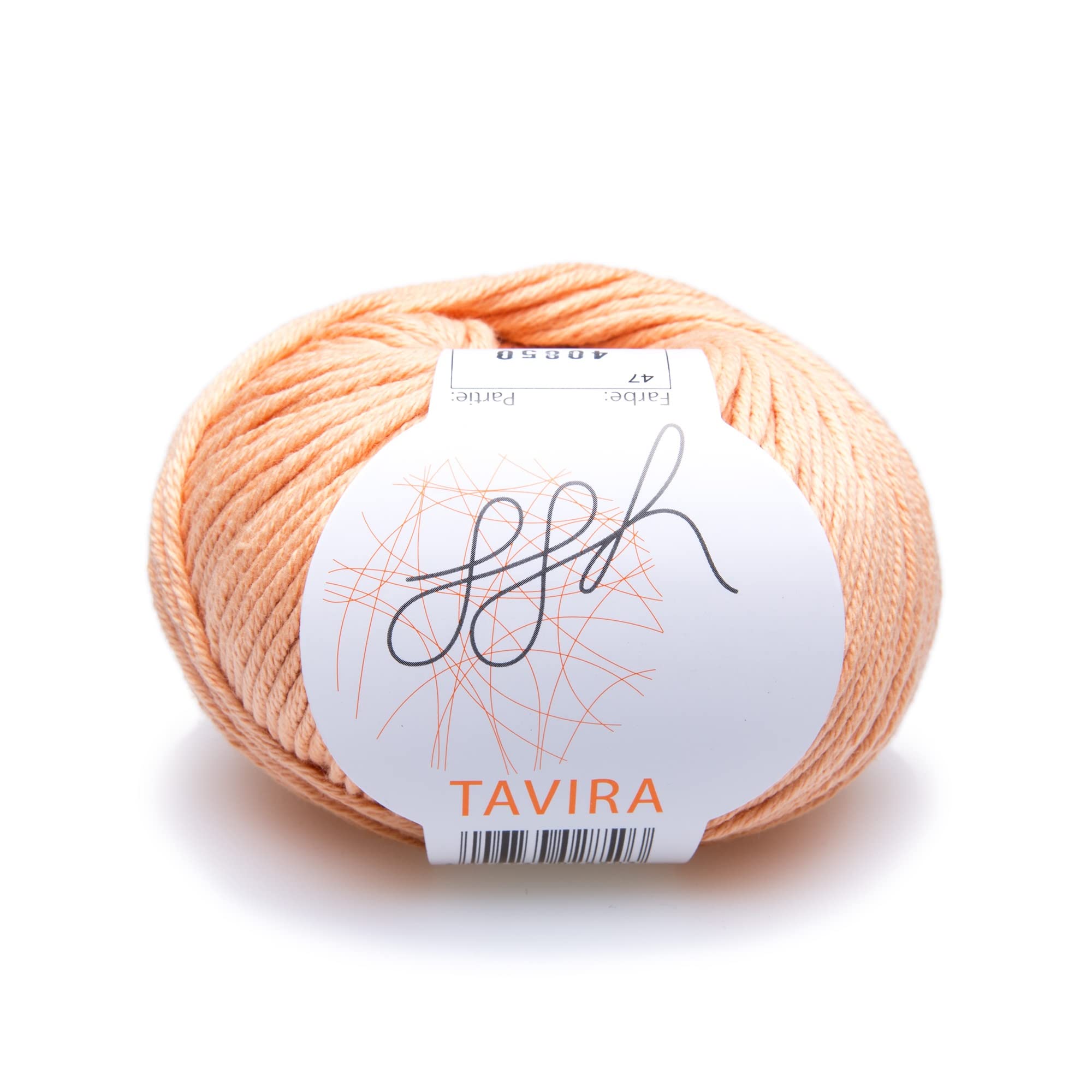 GGH Tavira | Thick cotton for knitting and crochet - suitable as pot flap yarn - 50g ball | Colour 047 - Apricot