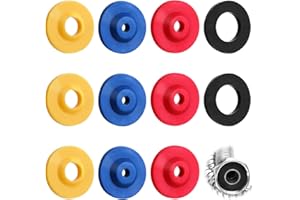 AZEFNUHK 12Pcs Silicone Shower Head Flow Restrictor, 4 Specifications Water Flow Limiter, Efficient Water-Saving Accessories Bathroom, Toilet & Kitchen, Optimize Water for Eco-Friendly Usage (3 Colors)