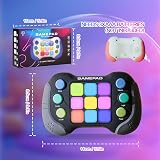 Azyh Kids Handheld Games Pro Upgraded Flashing Light Push Game Console view 6