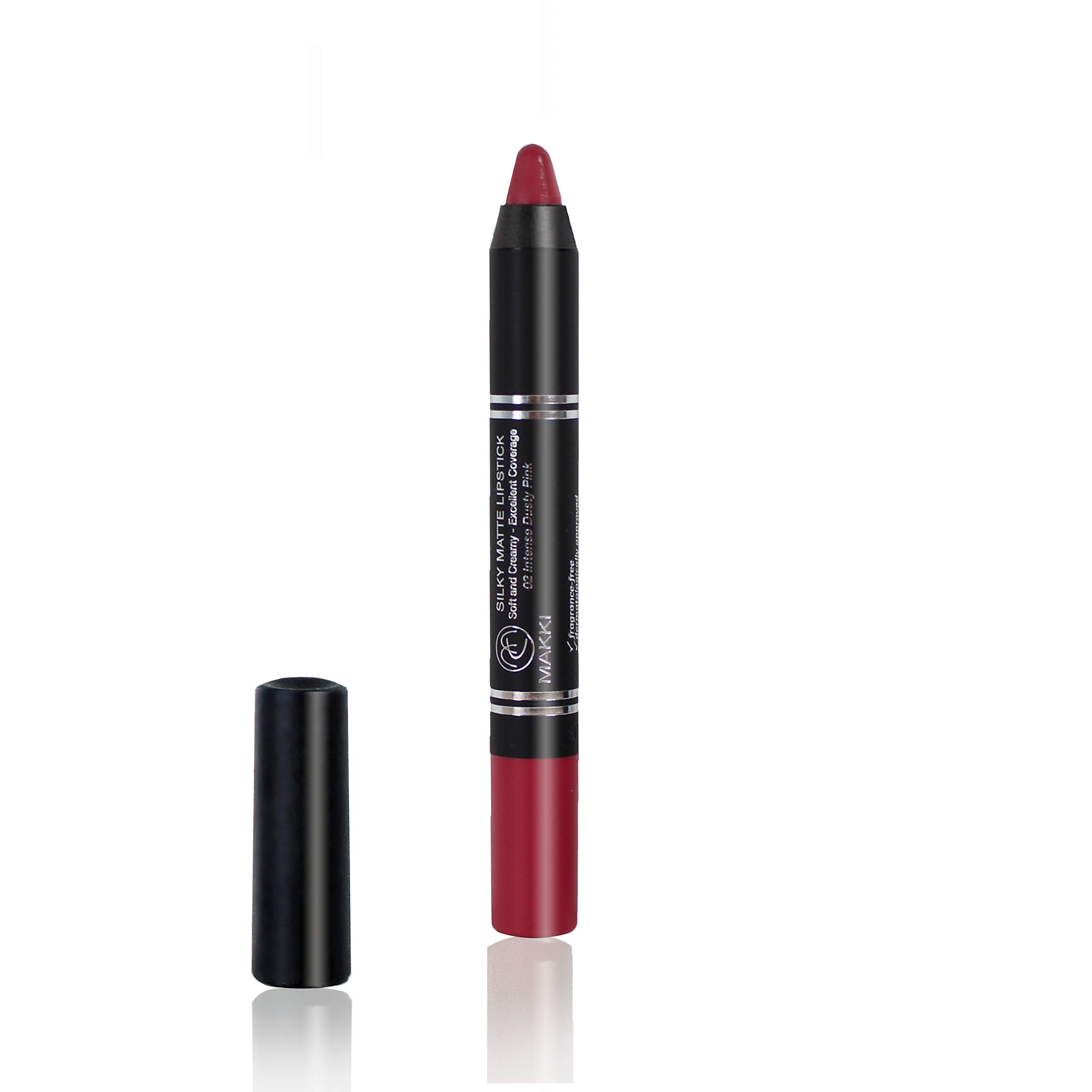 Intense Dusty Pink Silky Matte Lipstick Creamy Formula Very Smooth and Long Lasting lip colour stick Rich Intense Pinky Colours