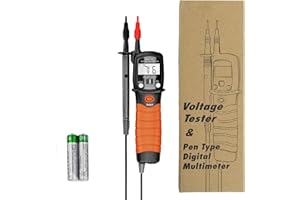 Pen Type Multimeter - AC/DC Voltage 6000V Tester,Resistance 20M Ohm Meter, Autoranging Diode Test, Conitunuity Reader for Ele