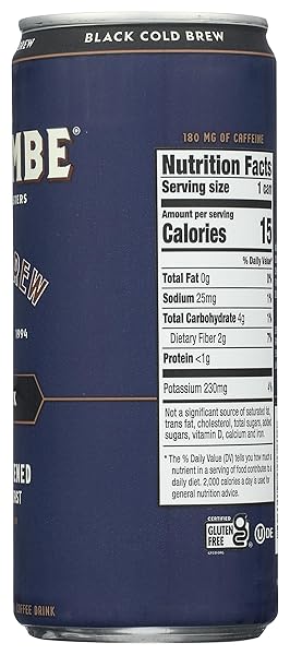LA COLOMBE COLD BREW COFFEE – BRAZILIAN – 9 FL OZ – MEDIUM ROAST, SINGLE-ORIGIN – MADE WITH REAL INGREDIENTS – NO SUGAR ADDED – PURE BLACK COFFEE GRAB AND GO