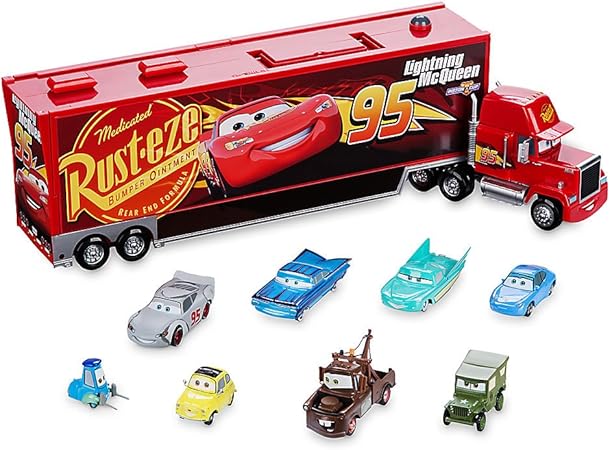 Amazon ディズニー マック ダイカストキャリア 8車セット カーズ3 ミニカー ダイキャストカー おもちゃ